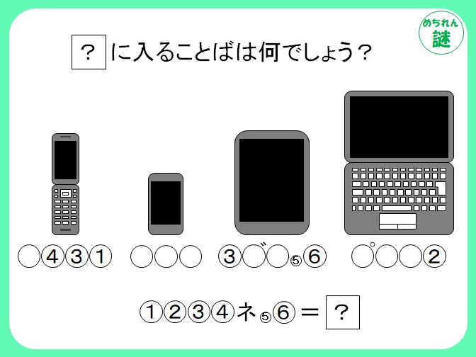 イラスト謎解き　四角で作られたイラストは何を示している？それぞれの大きさにも注目して答えを導き出そう！